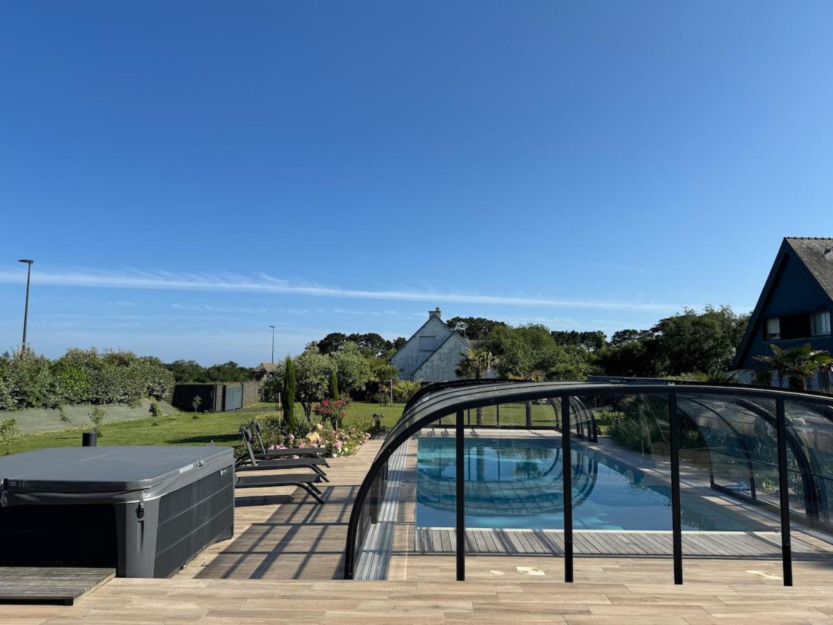Superbe Villa Tout Confort Avec Piscine Chauffee Er Couverte Et Spa A 2 Pas De La Plage Fouesnant Exterior photo