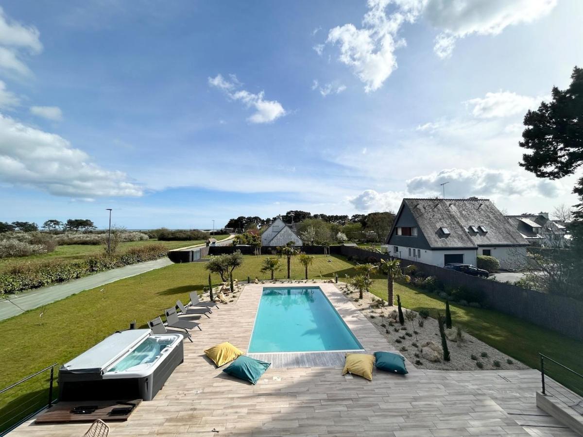 Superbe Villa Tout Confort Avec Piscine Chauffee Er Couverte Et Spa A 2 Pas De La Plage Fouesnant Exterior photo