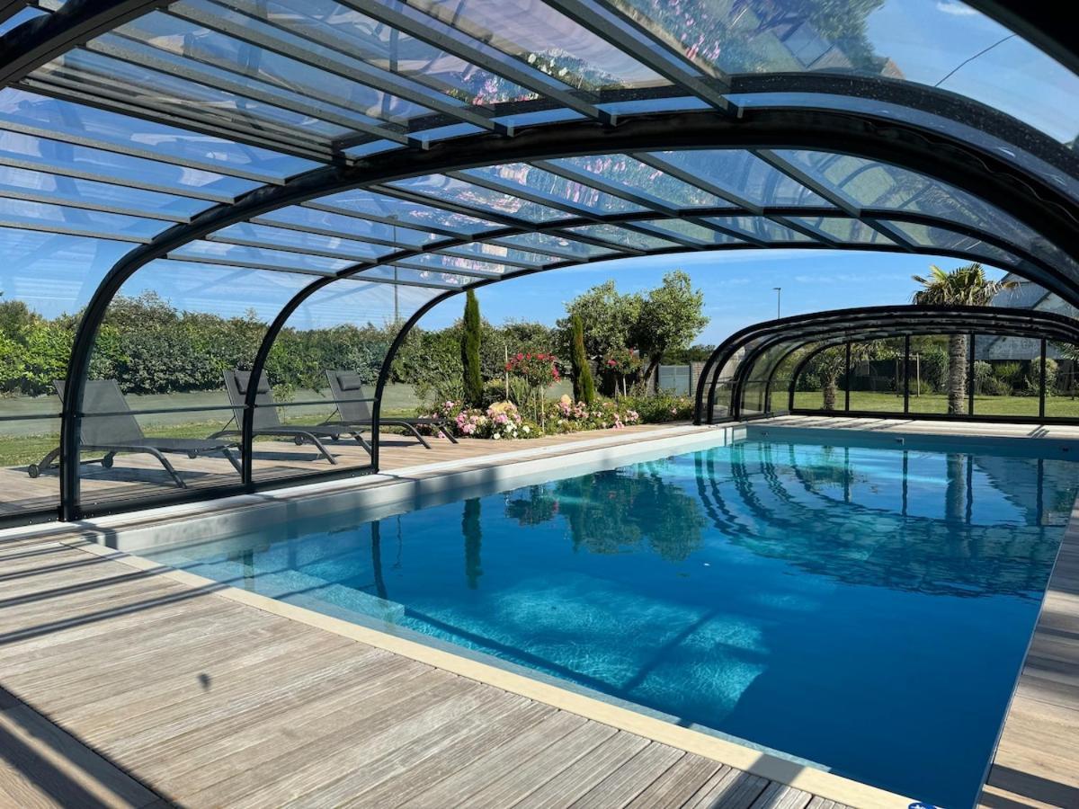 Superbe Villa Tout Confort Avec Piscine Chauffee Er Couverte Et Spa A 2 Pas De La Plage Fouesnant Exterior photo